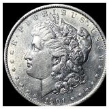 1901 Morgan Silver Dollar CLOSELY UNCIRCULATED