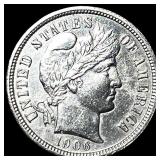1906-S Silver Barber Dime UNCIRCULATED