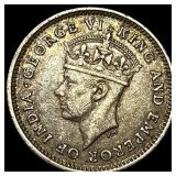 1942 British Guiana Silver 4 Pence