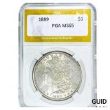 1889 Morgan Silver Dollar PGA MS65