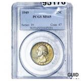 1949 Washington Silver Quarter PCGS MS65