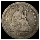 1856 Seated Liberty Quarter LIGHTLY CIRCULATED