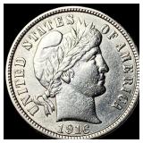 1916 Barber Dime UNCIRCULATED