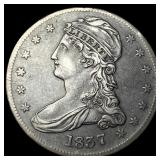 1837 Capped Bust Half Dollar LIGHTLY CIRCULATED