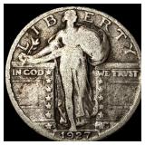 1927-S Silver Standing Liberty Quarter LIGHTLY CIR