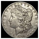1894-O Silver Morgan Dollar NEARLY UNCIRCULATED
