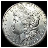 1887-S Silver Morgan Dollar CLOSELY UNCIRCULATED
