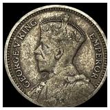 1934 New Zealand Silver 3 Pence