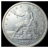 1876-S Silver Trade Dollar NEARLY  UNCIRCULATED