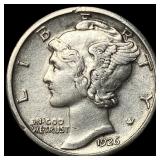1926-S Silver Mercury Dime CLOSELY  UNCIRCULATED