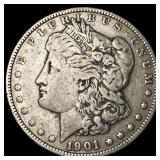 1901 Silver Morgan Dollar NEARLY UNCIRCULATED