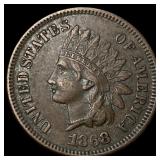 1868 Indian Head Cent NEARLY UNCIRCULATED