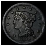 1855 Braided Hair Large Cent CLOSELY UNCIRCULATED