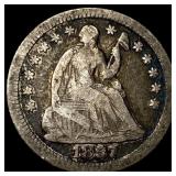 1857-O Silver Half Dime LIGHTLY CIRCULATED