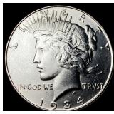 1934 Silver Peace Dollar GEM BU