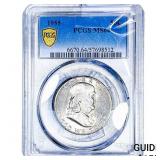 1955 Franklin Half Dollar PCGS MS64