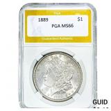 1889 Morgan Silver Dollar PGA MS66