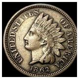 1862 Indian Head Cent CHOICE AU