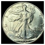 1947-D Silver Walking Liberty Half Dollar  UNCIRC