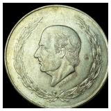 1953 Mexico Silver 5 Pesos Hidalgo  UNCIRCULATED