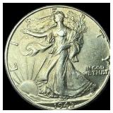 1945-D Walking Liberty Half Dollar  UNCIRCULATED