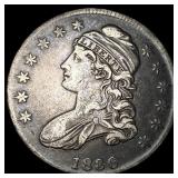 1836 Capped Bust Half Dollar NEARLY  UNCIRCULATED