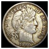 1900 Silver Barber Dime NEARLY UNCIRCULATED