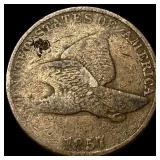 1857 Copper-Nickel Flying Eagle Cent HIGH  GRADE
