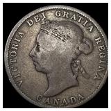 1887 Canada Silver 25 Cents LIGHTLY CIRCULATED