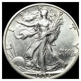 1934-S Silver Walking Liberty Half Dollar NEARLY U
