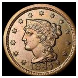 1847 Braided Hair Large Cent UNCIRCULATED