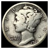 1921 Silver Mercury Dime LIGHTLY CIRCULATED