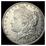 1887 Silver Morgan Dollar CHOICE AU