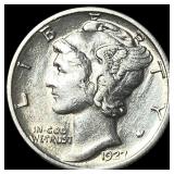 1927-S Silver Mercury Dime CLOSELY UNCIRCULATED