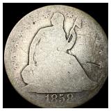 1858-O Silver Seated Liberty Half Dollar NICELY CI
