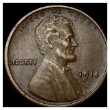 1914-S Lincoln Wheat Cent NEARLY UNCIRCULATED