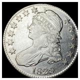 1829 Capped Bust Half Dollar CHOICE AU