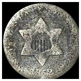 1852 Silver Three-Cent Piece NICELY CIRCULATED
