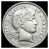 1903-O Silver Barber Dime CHOICE AU