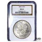 1883-O Morgan Silver Dollar NGC MS63