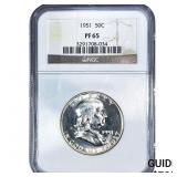 1951 Franklin Half Dollar NGC PF65