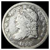 1837 Capped Bust Silver Half Dime LIGHTLY CIRCULAT