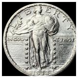 1918-S Silver Standing Liberty Quarter CHOICE BU
