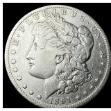 1891-CC Silver Morgan Dollar LIGHTLY CIRCULATED