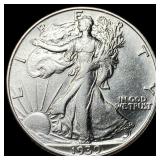 1939-D Silver Walking Liberty Half Dollar CHOICE A