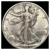 1933-S Silver Walking Liberty Half Dollar NEARLY U