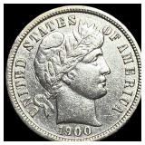 1900-S Silver Barber Dime CHOICE AU