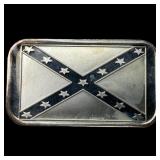 1 oz .999 Fine Silver Bar with a Confederate flag
