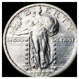 1918-S Silver Standing Liberty Quarter CLOSELY UNC