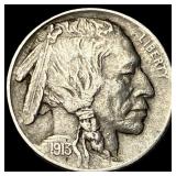 1913-D Buffalo Nickel Type 2 CHOICE AU